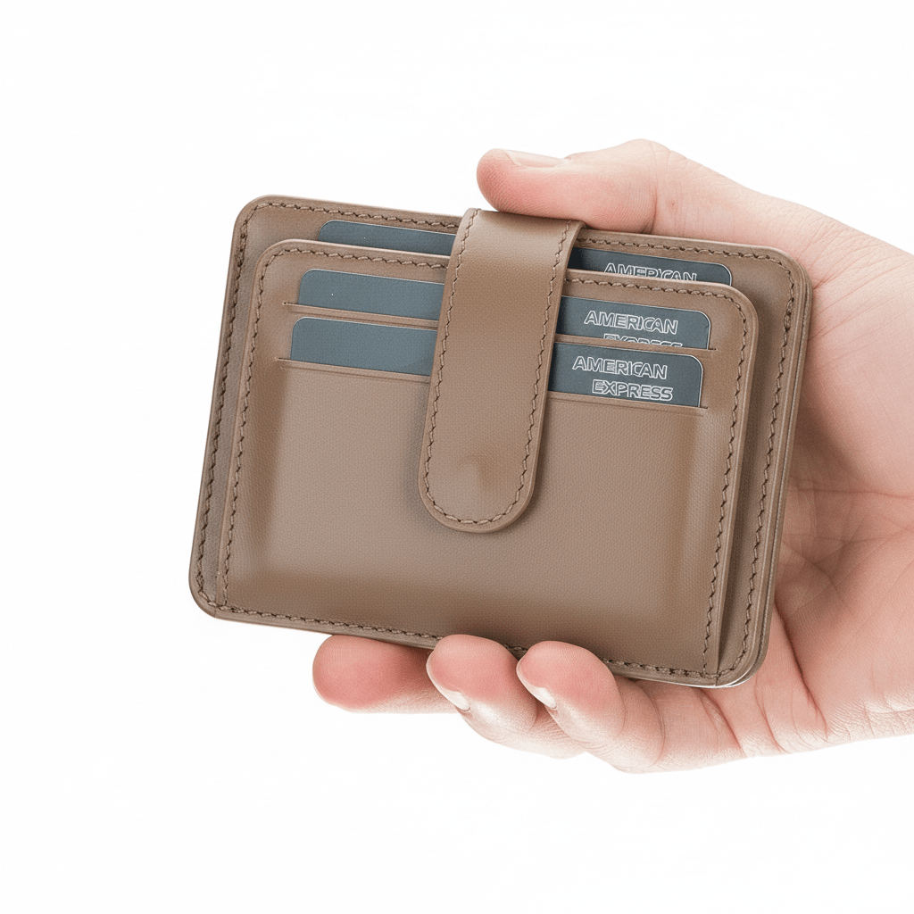 Cortez Handcrafted Leather Slim Wallet with Card Holder - Curious Cart