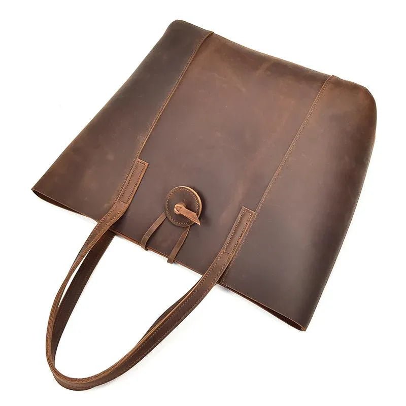 The Taavi Tote | Handcrafted Leather Tote Bag - Curious Cart