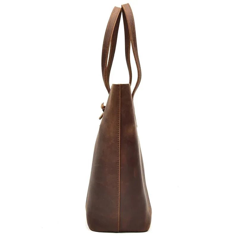 The Taavi Tote | Handcrafted Leather Tote Bag - Curious Cart