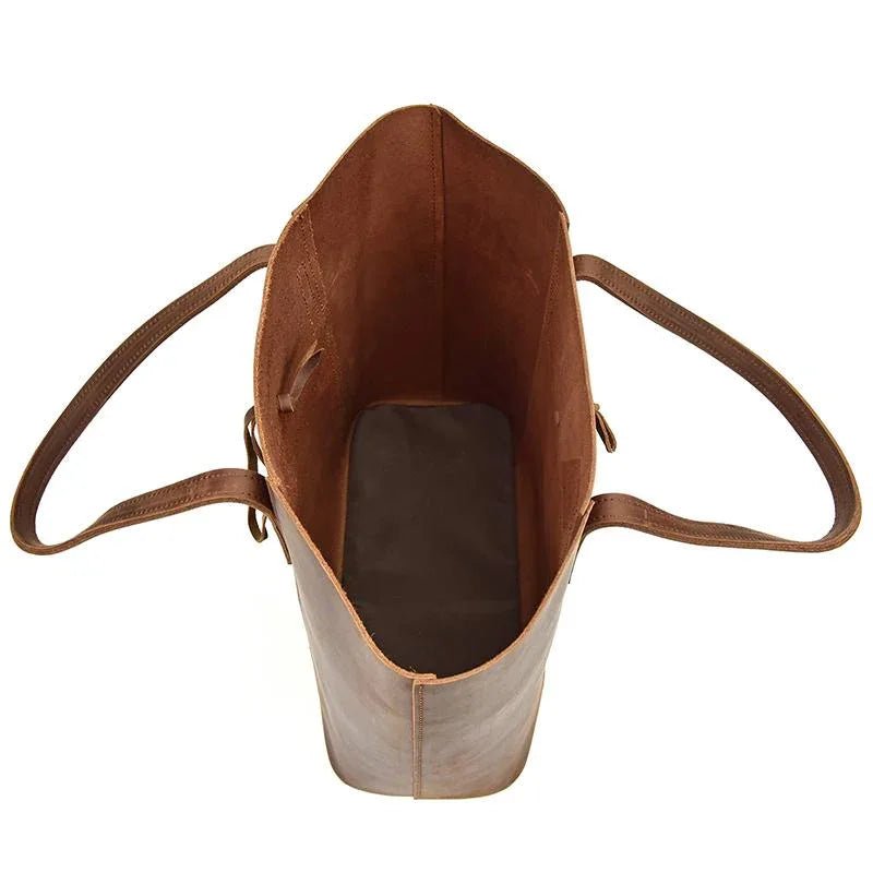 The Taavi Tote | Handcrafted Leather Tote Bag - Curious Cart