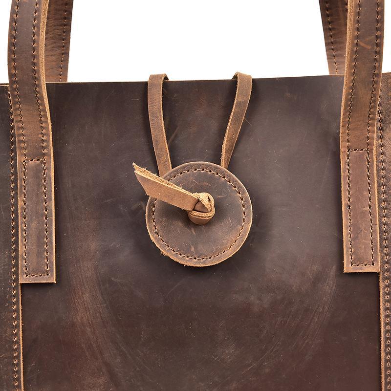 The Taavi Tote | Handcrafted Leather Tote Bag - Curious Cart