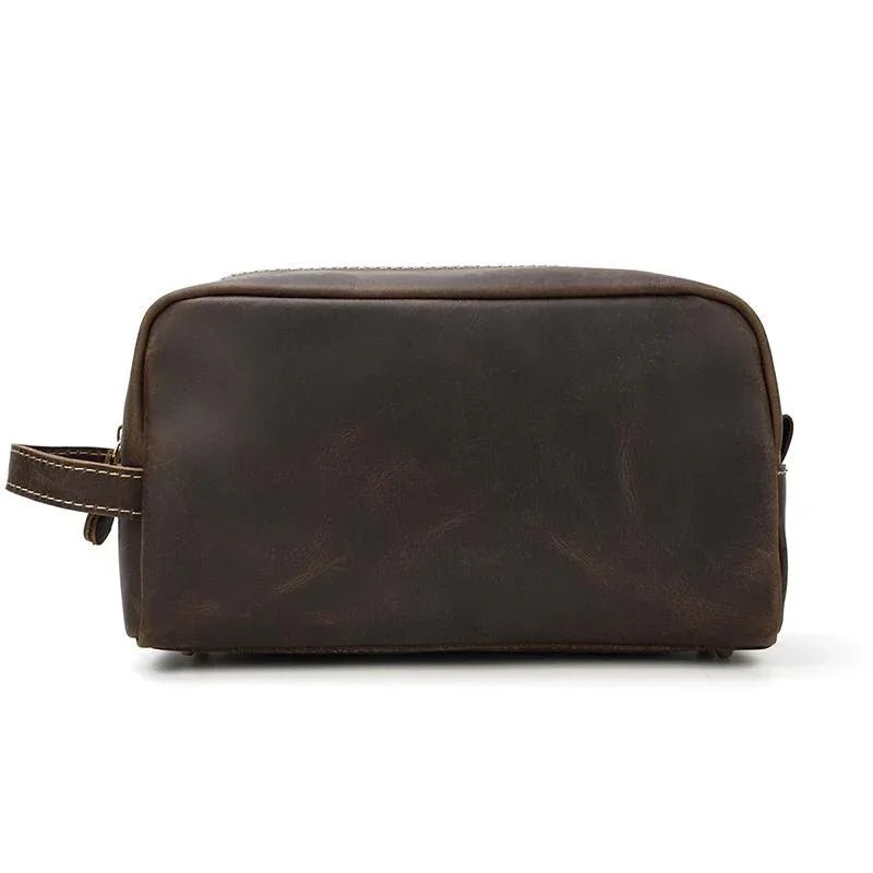 The Wanderer Toiletry Bag | Genuine Leather Toiletry Bag - Curious Cart