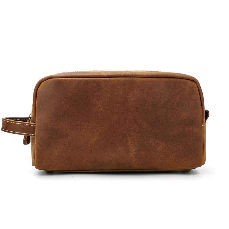 The Wanderer Toiletry Bag | Genuine Leather Toiletry Bag - Curious Cart