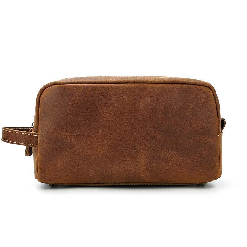 The Wanderer Toiletry Bag | Genuine Leather Toiletry Bag - Curious Cart