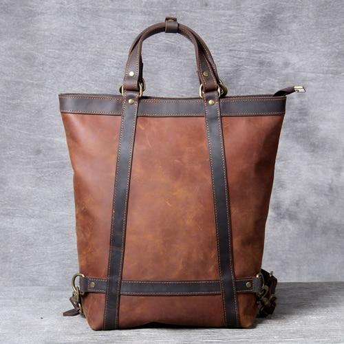 The Icarus | Handmade Vintage Leather Backpack - Curious Cart