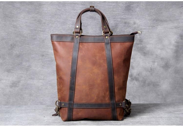 The Icarus | Handmade Vintage Leather Backpack - Curious Cart