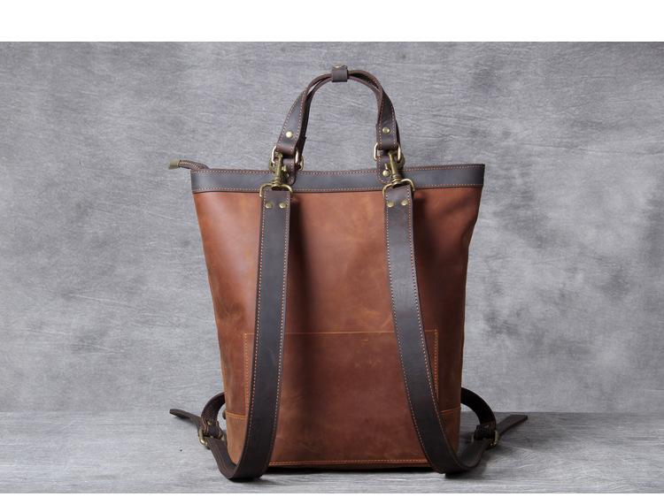 The Icarus | Handmade Vintage Leather Backpack - Curious Cart