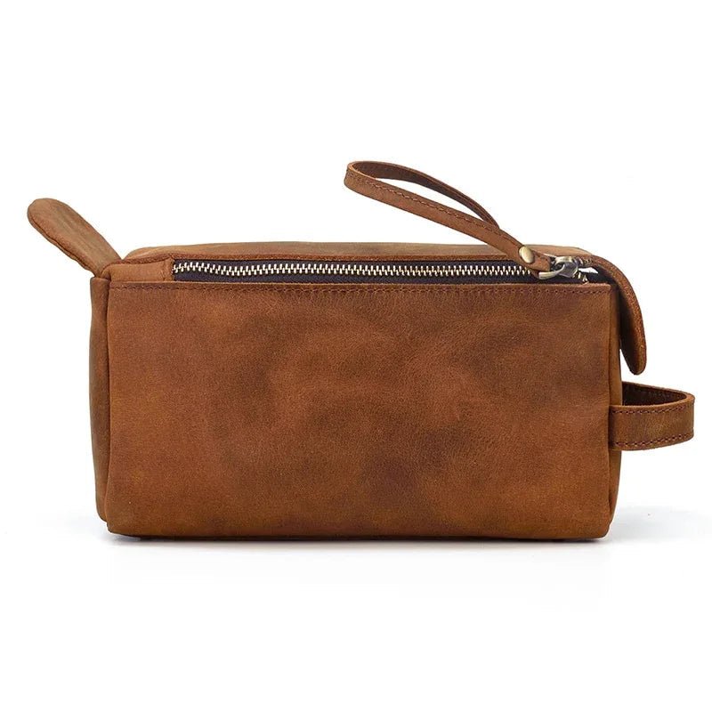 Dado Leather Dopp Kit | Handmade Leather Toiletry Bag - Curious Cart