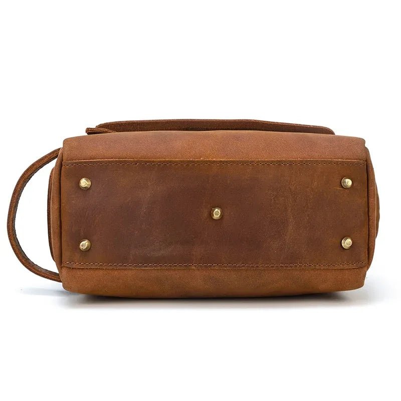 Dado Leather Dopp Kit | Handmade Leather Toiletry Bag - Curious Cart