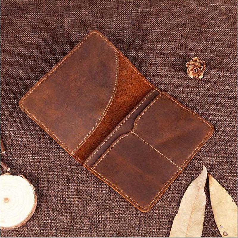 Priam Handmade Leather Passport Cover - Curious Cart