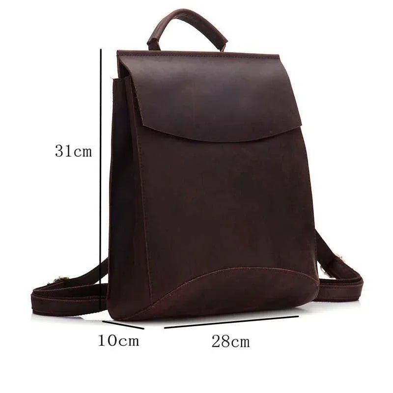 The Gyda Backpack | Vintage Leather Travel Backpack - Curious Cart