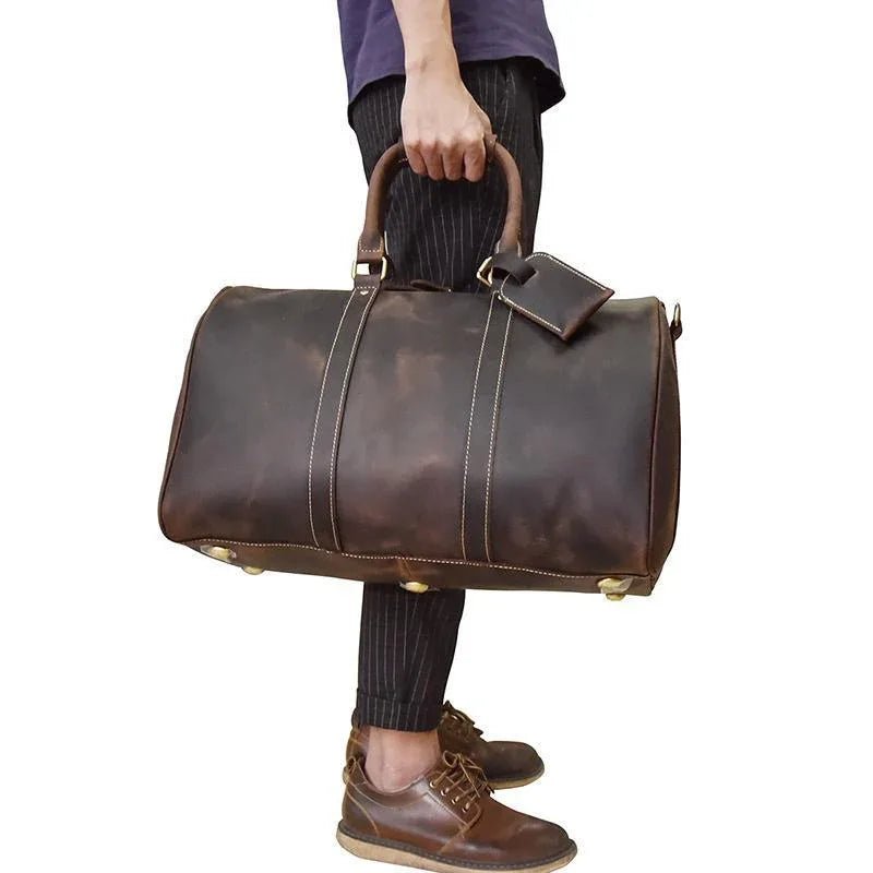 The Bjarke Weekender | Handcrafted Leather Duffle Bag - Curious Cart