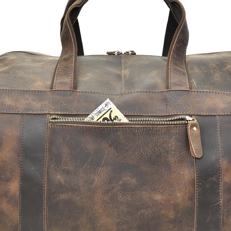 The Colden Duffle Bag | Large Capacity Leather Weekender - Curious Cart