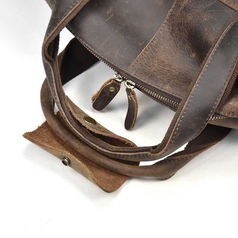 The Colden Duffle Bag | Large Capacity Leather Weekender - Curious Cart