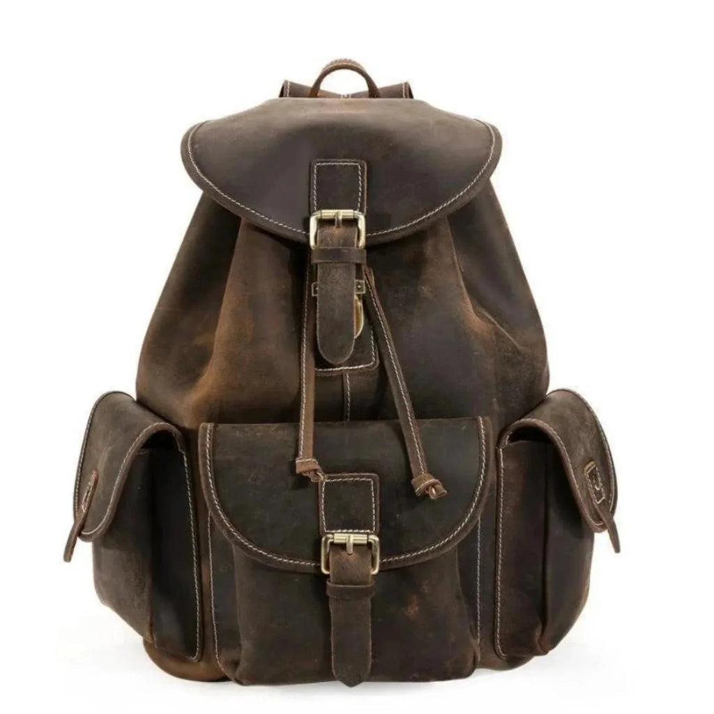 The Thorsen Backpack | Small Handmade Genuine Leather Backpack - Curious Cart