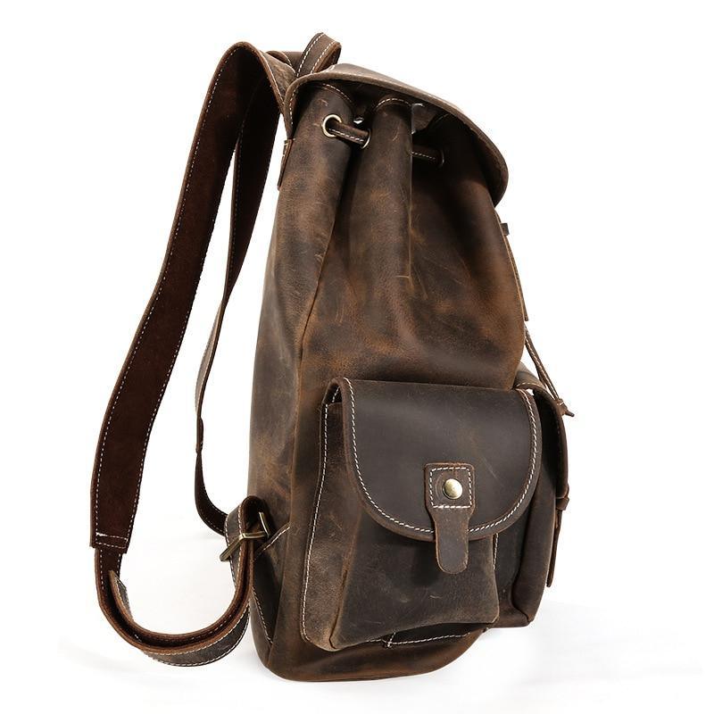 The Thorsen Backpack | Small Handmade Genuine Leather Backpack - Curious Cart