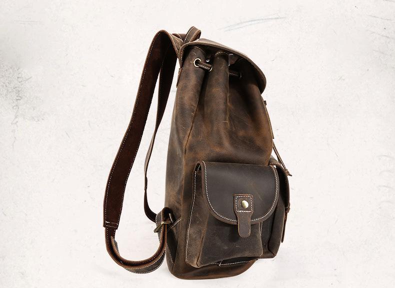 The Thorsen Backpack | Small Handmade Genuine Leather Backpack - Curious Cart