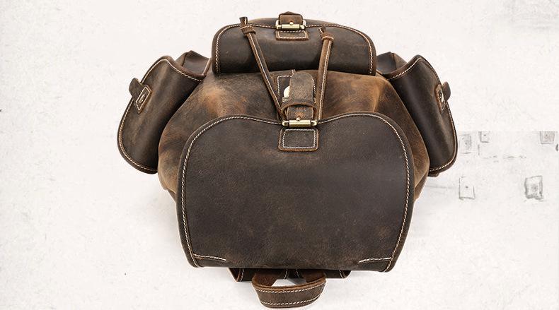 The Thorsen Backpack | Small Handmade Genuine Leather Backpack - Curious Cart