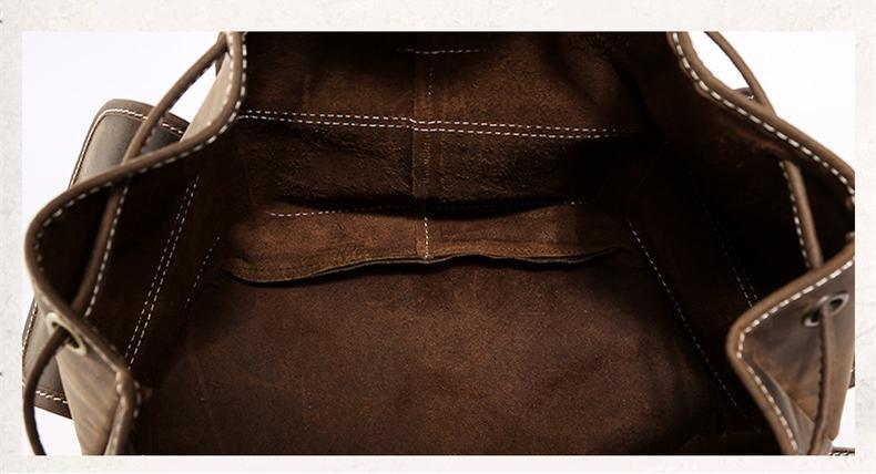 The Thorsen Backpack | Small Handmade Genuine Leather Backpack - Curious Cart