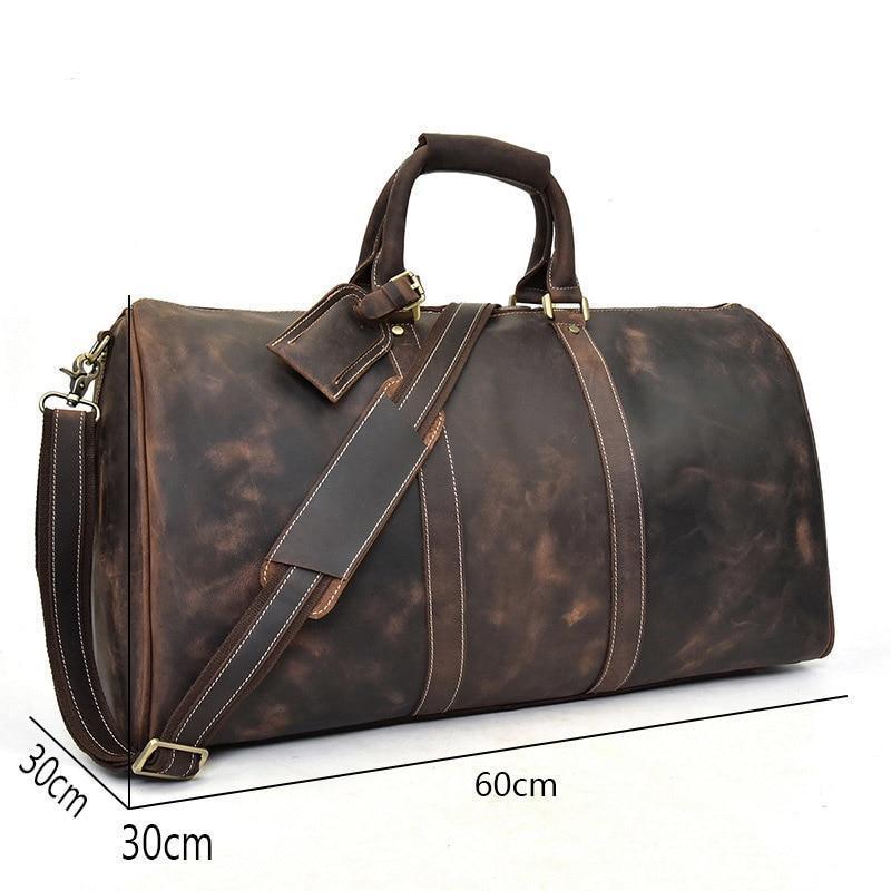 The Bjarke Weekender | Handcrafted Leather Duffle Bag - Curious Cart