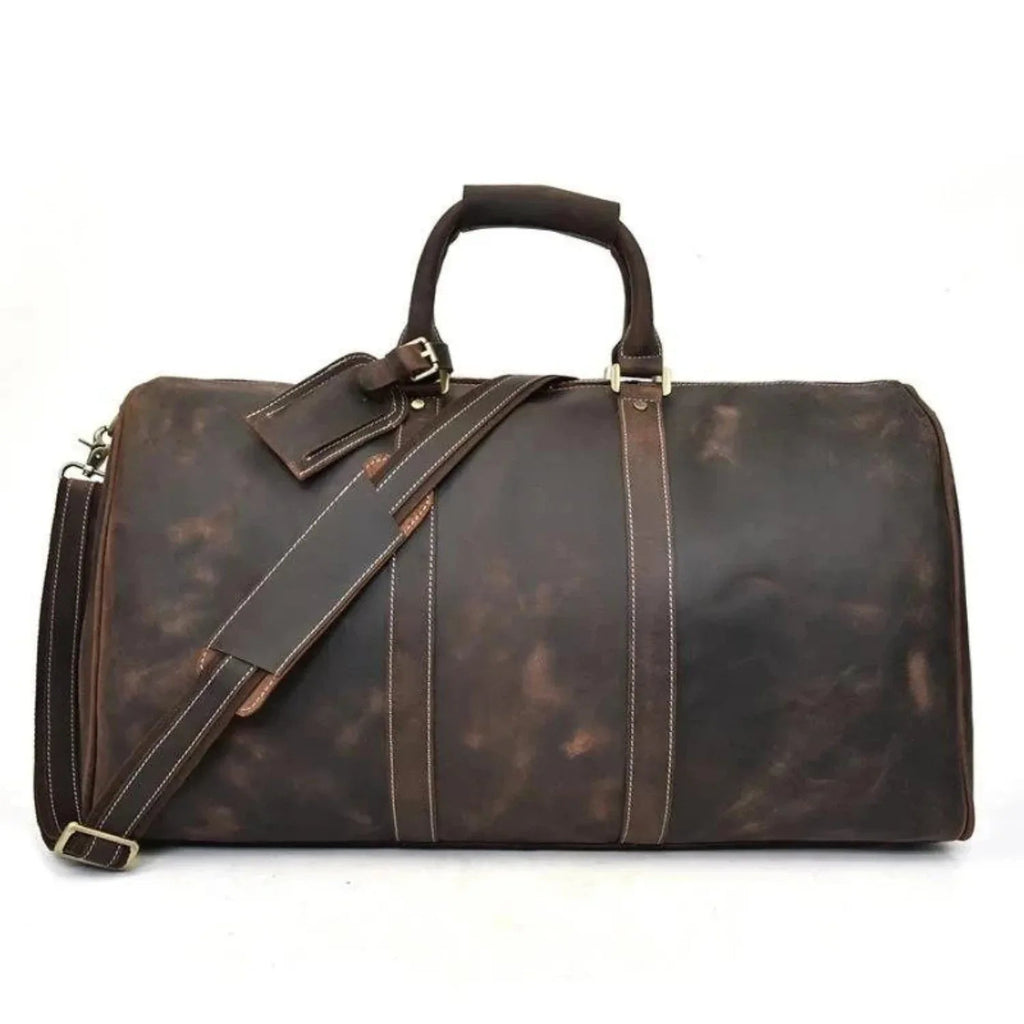 The Bjarke Weekender | Handcrafted Leather Duffle Bag - Curious Cart