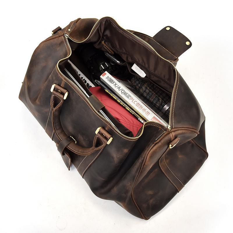 The Bjarke Weekender | Handcrafted Leather Duffle Bag - Curious Cart