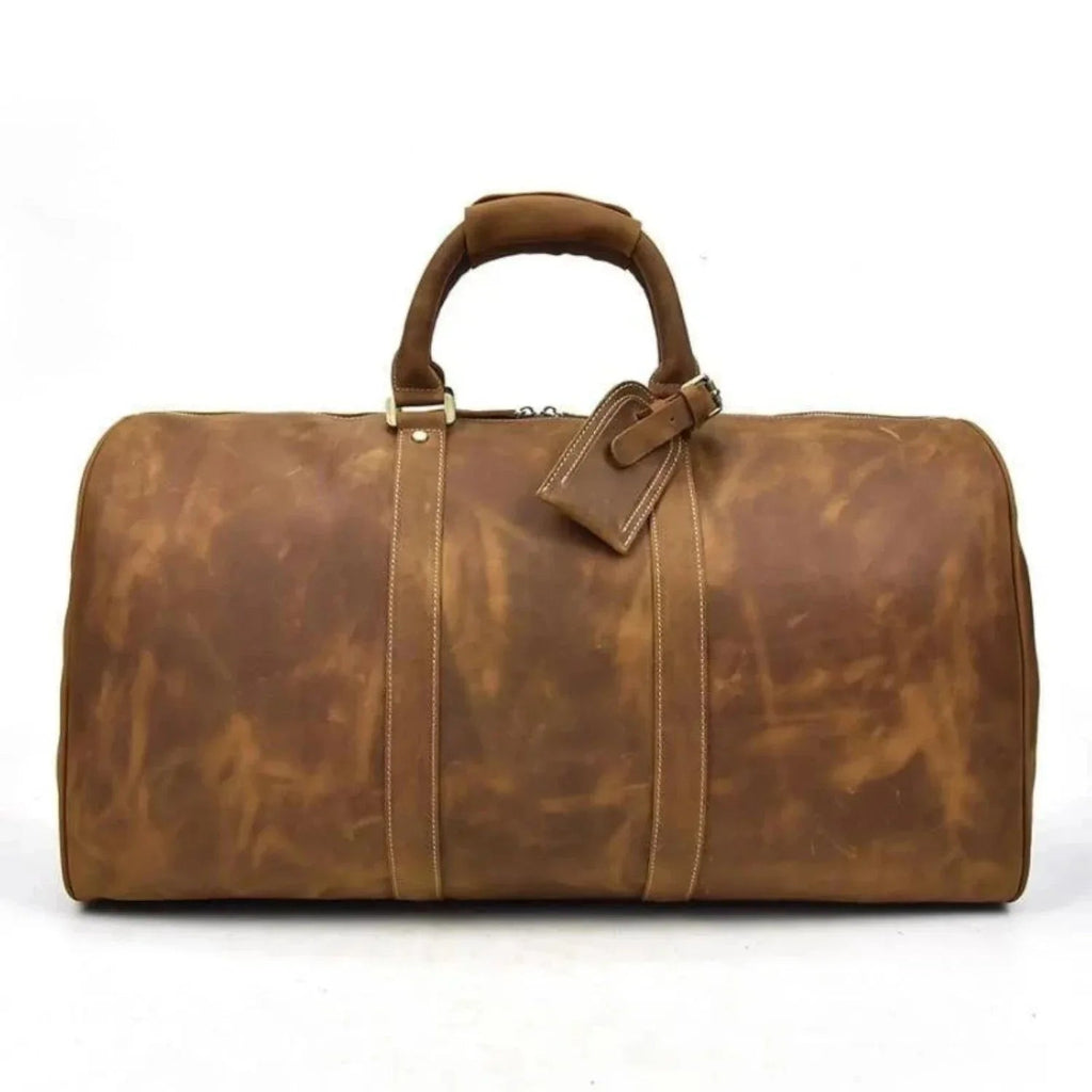 The Bjarke Weekender | Handcrafted Leather Duffle Bag - Curious Cart