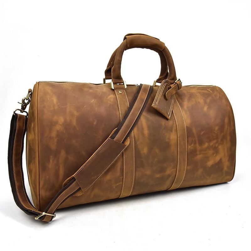 The Bjarke Weekender | Handcrafted Leather Duffle Bag - Curious Cart
