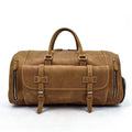 The Bard Weekender | Handmade Leather Duffle Bag - Curious Cart