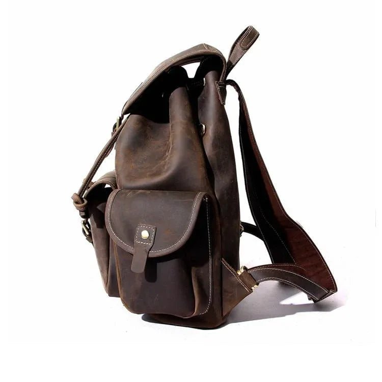 The Asmund Backpack | Genuine Leather Rucksack - Curious Cart