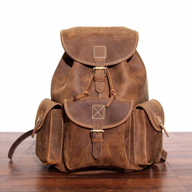 The Asmund Backpack | Genuine Leather Rucksack - Curious Cart