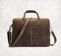 The Welch Briefcase | Vintage Leather Messenger Bag - Curious Cart