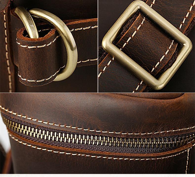The Raoul Backpack | Handmade Vintage Leather Backpack - Curious Cart