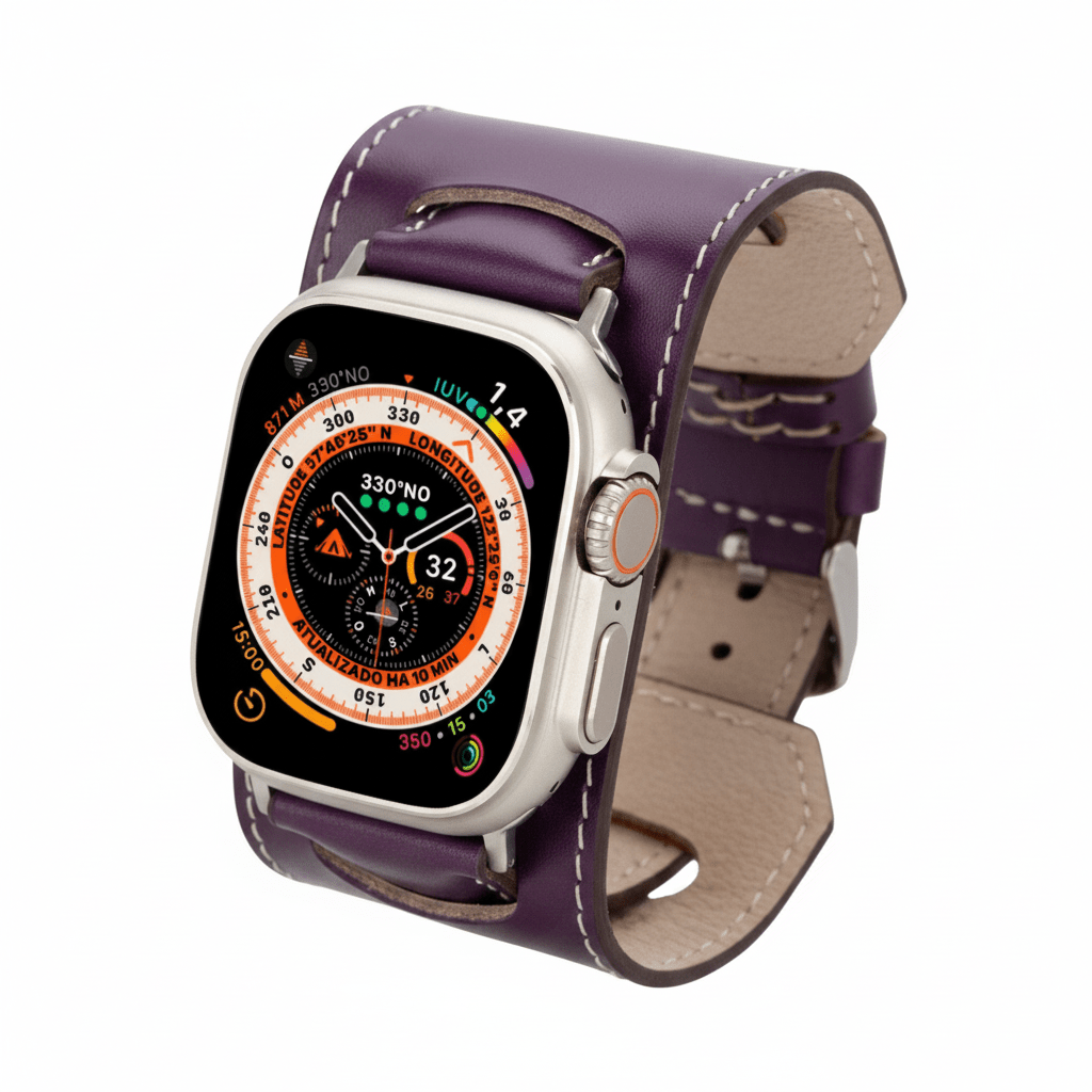 Moorcroft Cuff Leather Bands for Apple Watch - Curious Cart