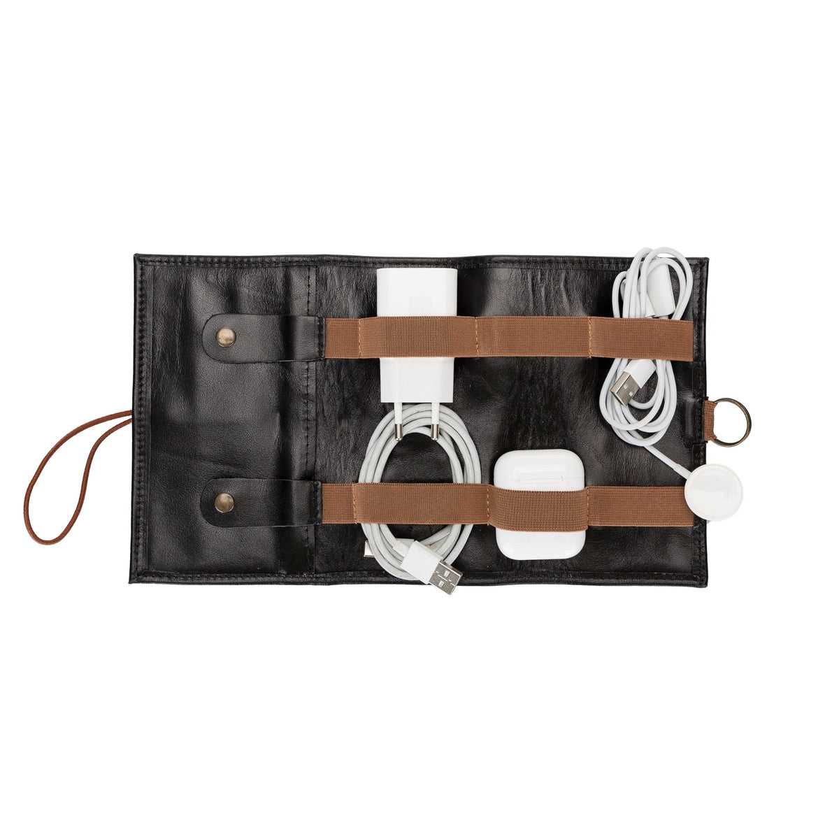 Salida Travel Pouch and Premium Leather Cable Organizer - Curious Cart