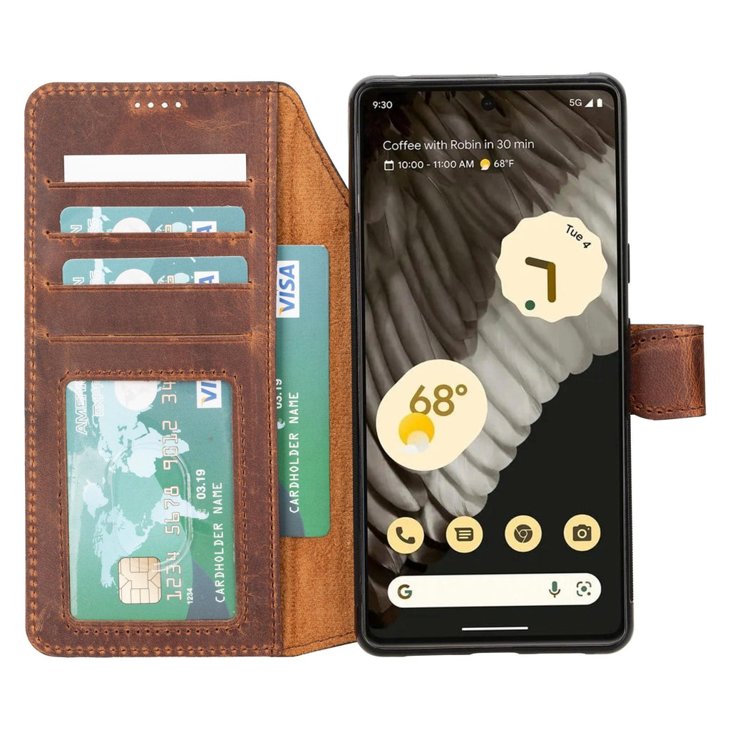 Sheridan Detachable Leather Google Pixel 8 Pro Wallet Case - Curious Cart