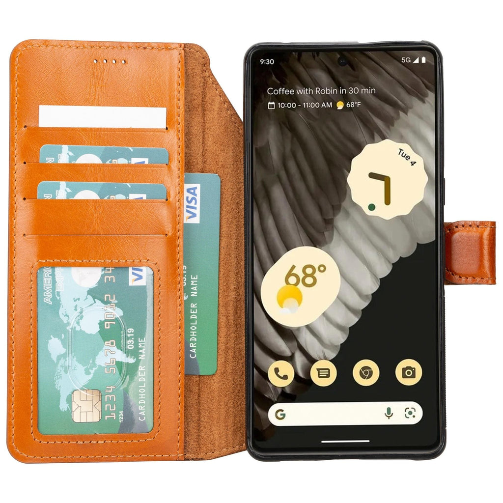 Sheridan Detachable Leather Google Pixel 8 Pro Wallet Case - Curious Cart