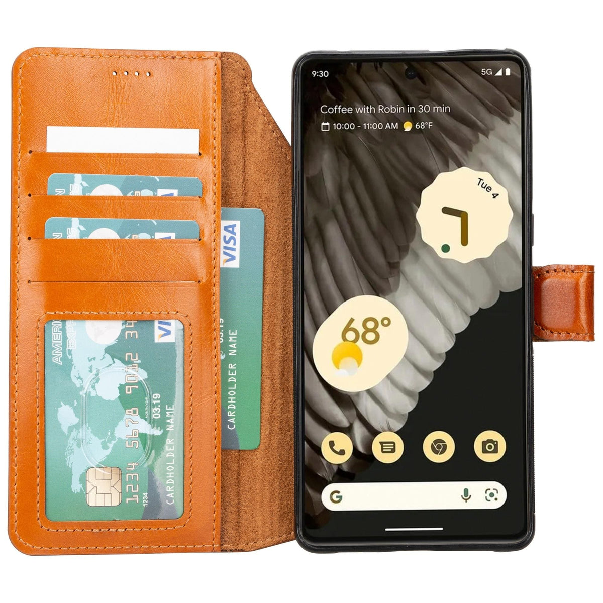 Sheridan Detachable Leather Google Pixel 8 Pro Wallet Case - Curious Cart