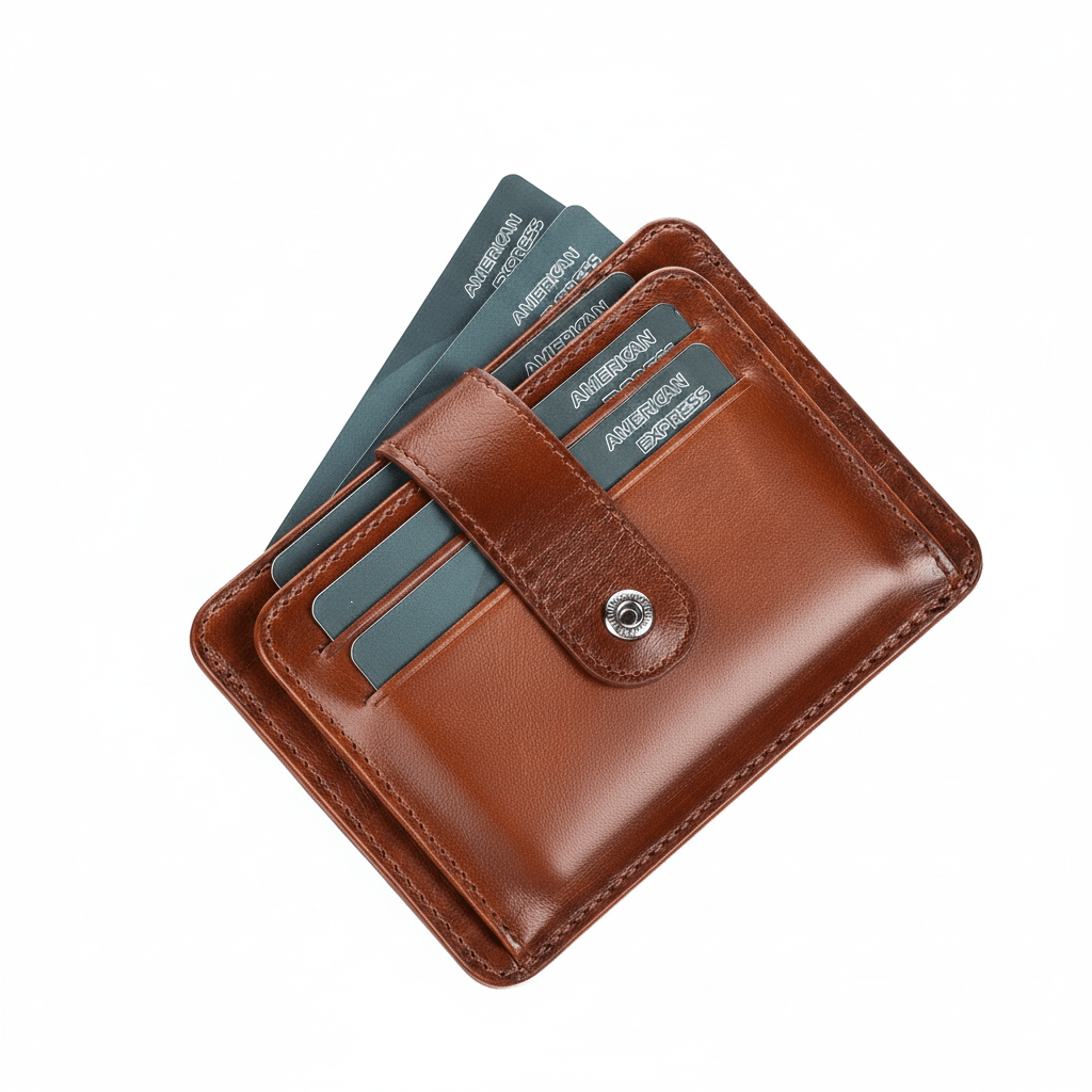 Cortez Handcrafted Leather Slim Wallet with Card Holder - Curious Cart